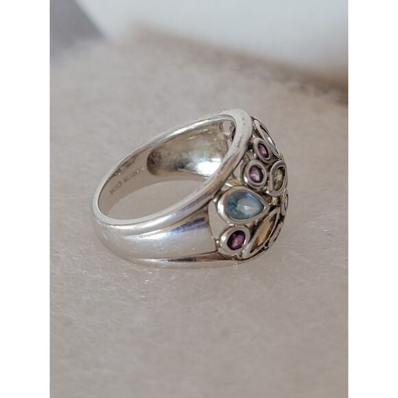 Sterling Silver Multi-Gemstone Ring - Picture 8 of 10